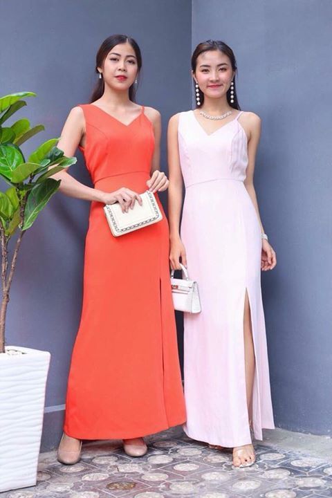 MAXI  BCBG HỒNG