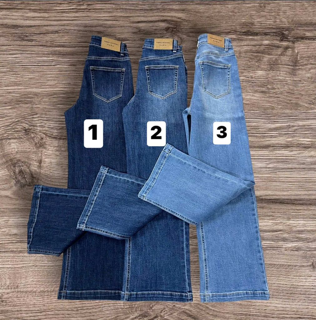 Quần Jean Nữ suông 3 màu Zara mã 1212K
