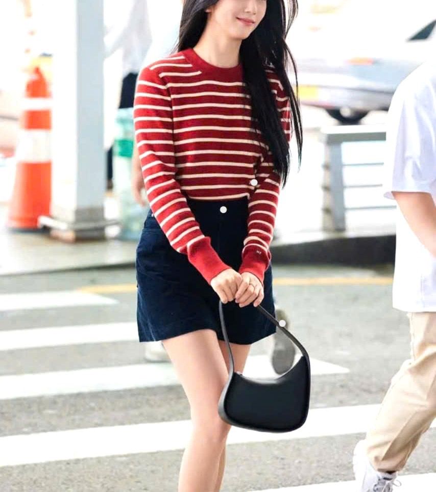 Áo len nữ Tay dài Tommy kẻ sọc