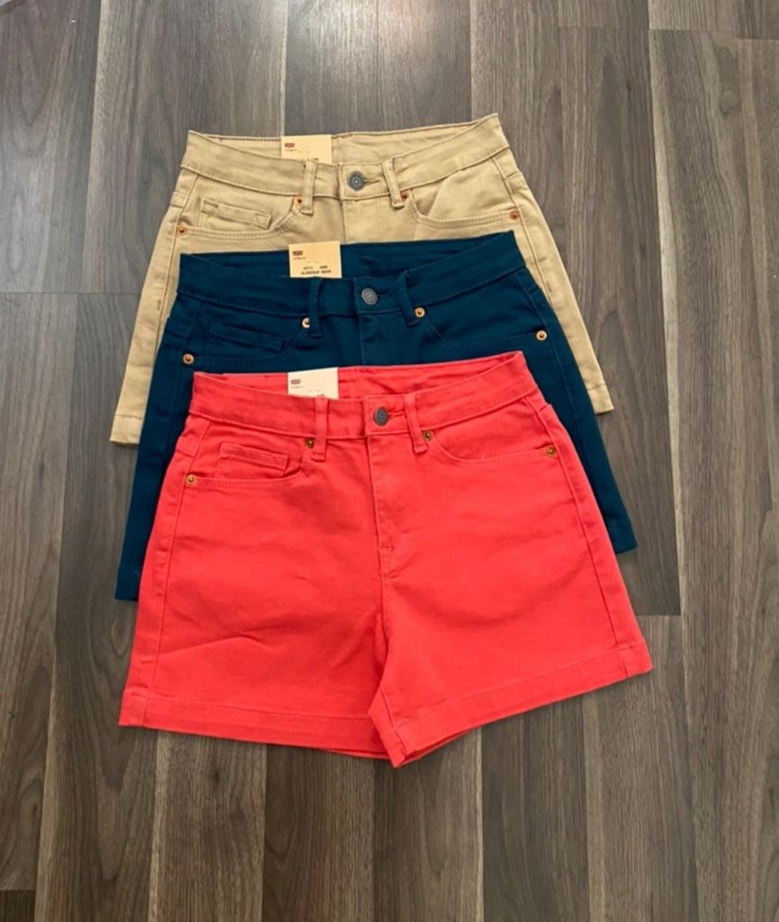 Short jean nữ  Levis 3 màu mới