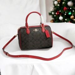 Túi Coach trống viền dây đỏ C2912D