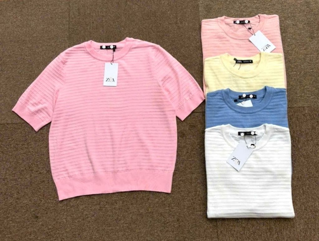 Áo thun nữ dệt kim zara mã ZR1411
