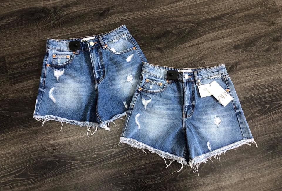 short jean nữ  ZARA xịn cotton