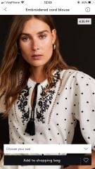 ÁO  KIỂU ZARA THÊU