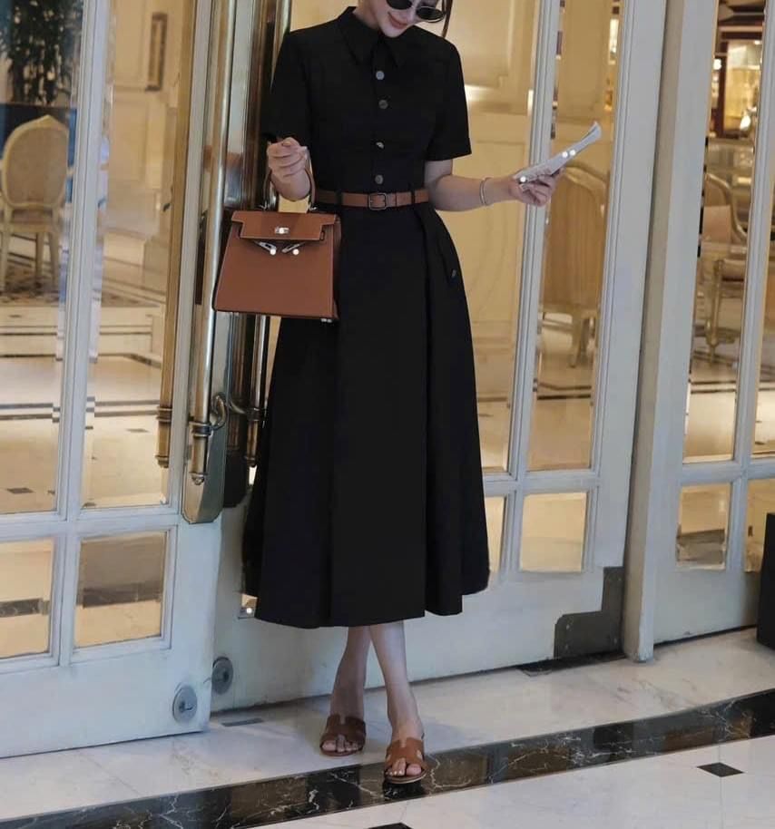 Đầm Tommy màu đen mã TM0511