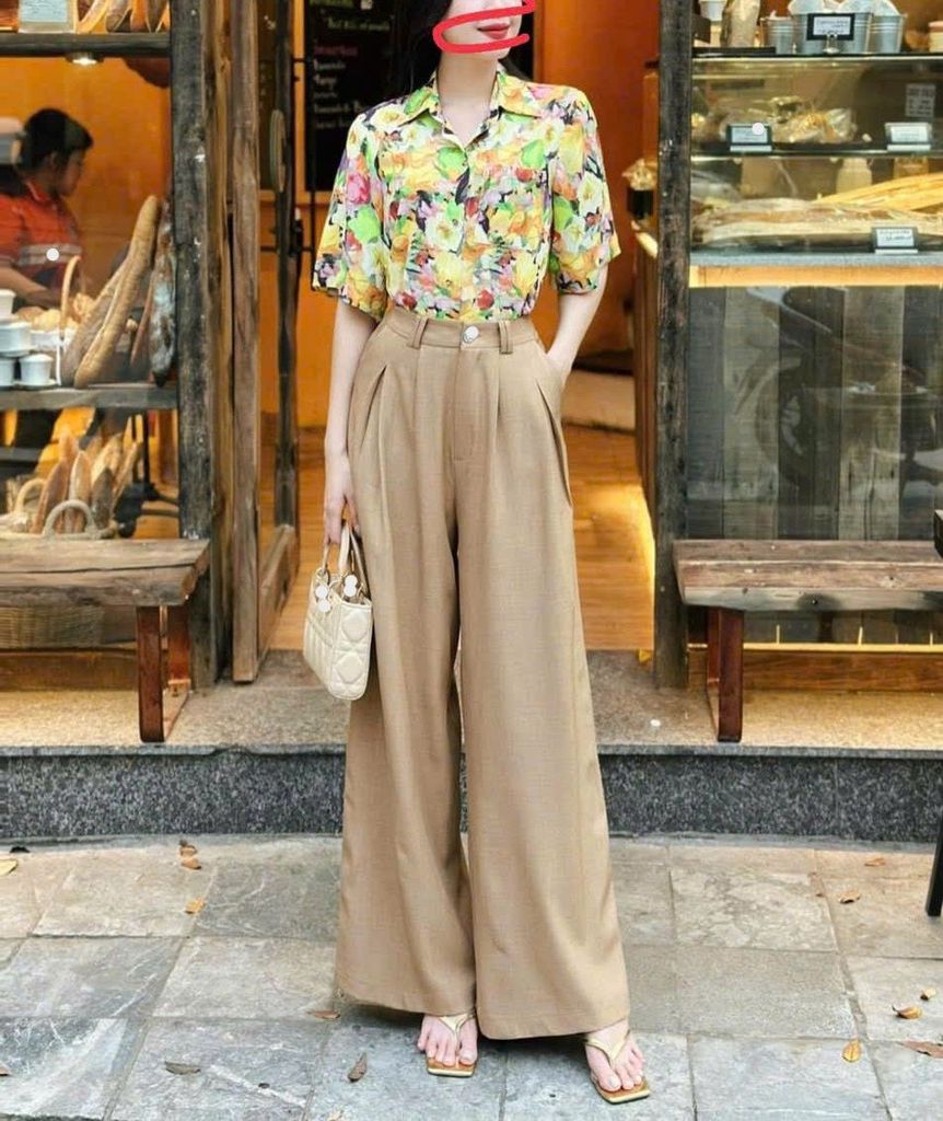 Quần ống suông xếp ly VERO mã 0409