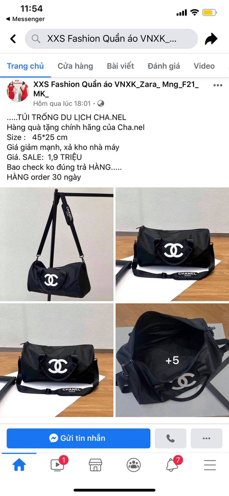 TÚI TRỐNG CHANEL