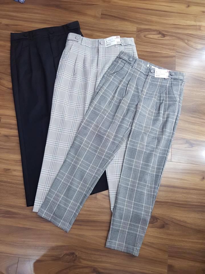 Quần baggy #uniqlo sọc 3 màu