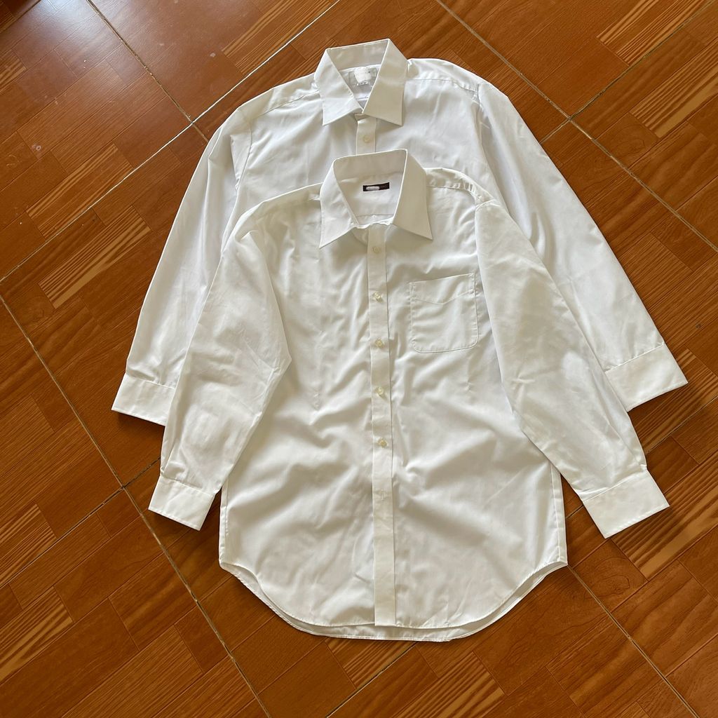 Sơ mi nam xuất Hàn màu trắng