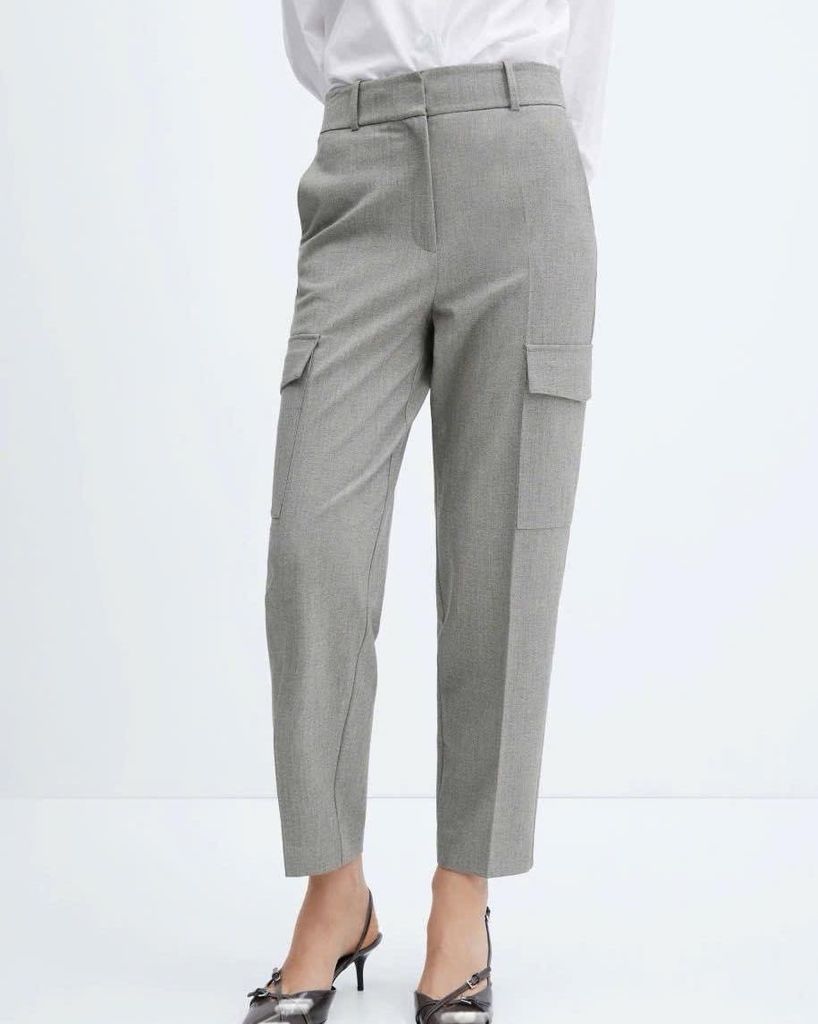 Quần nữ dáng túi Hộp Mango