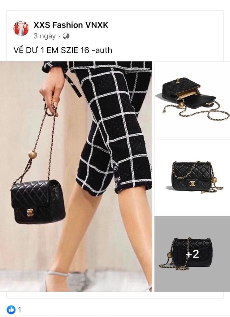 Túi Chanel đen 19-auth