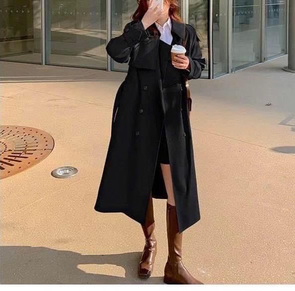 Áo khoác xịn MANGO mã 1510 màu đen