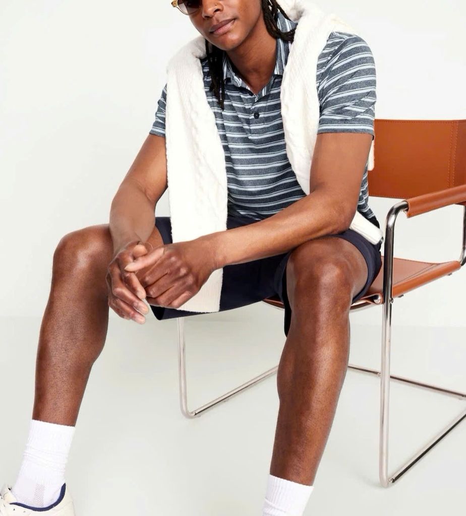 Áo thun nam POLO kẻ OLDNAVY