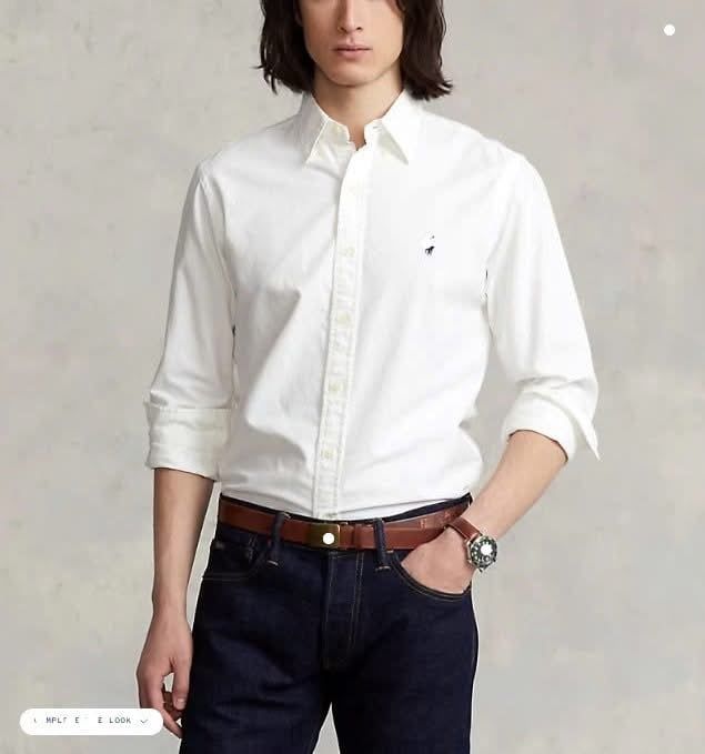 Áo sơ mi nam tay dài con nai mã PL080225