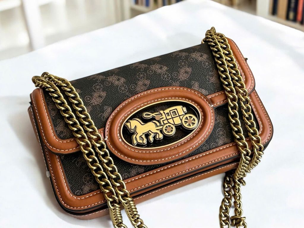 Coach Hero With Horse And Carriage Print NÂU ĐEN