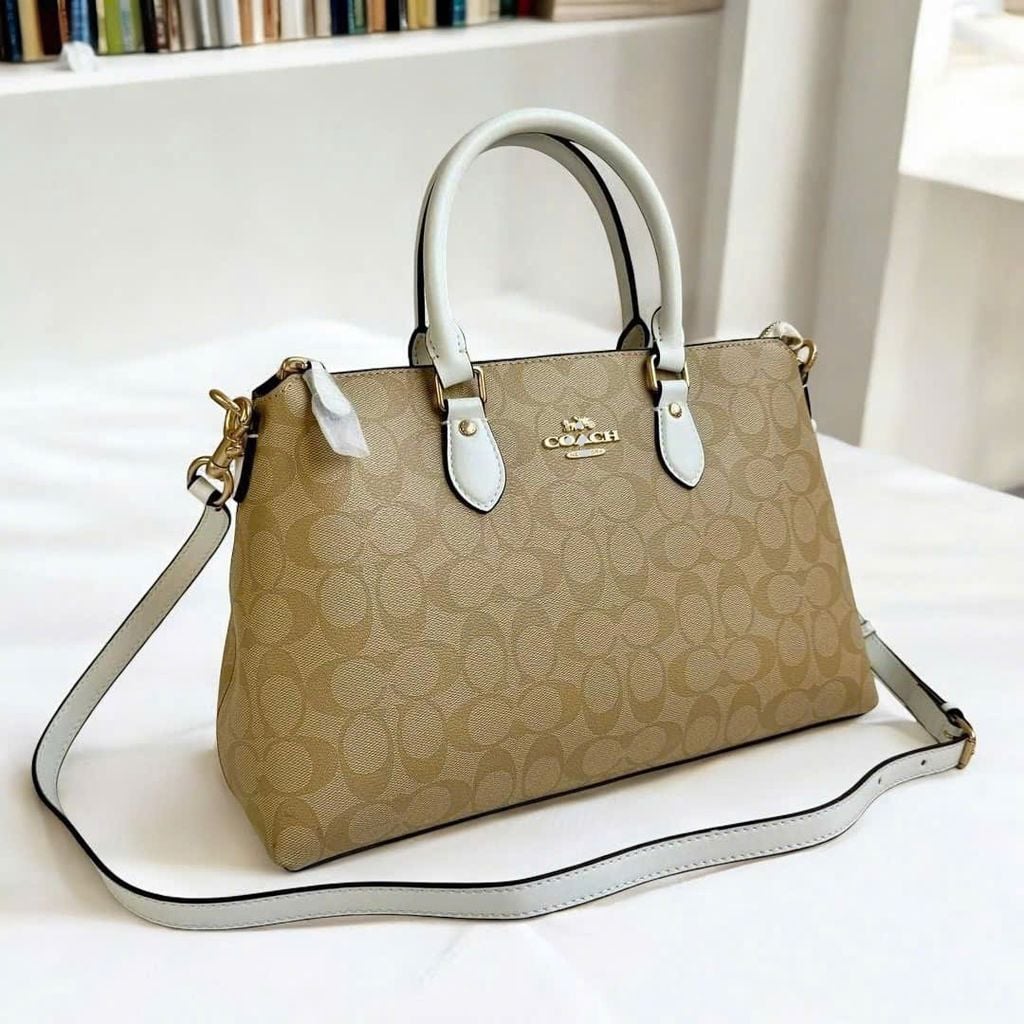 Coach Georgia Satchel Bag CR156  NÂU NHẠT C