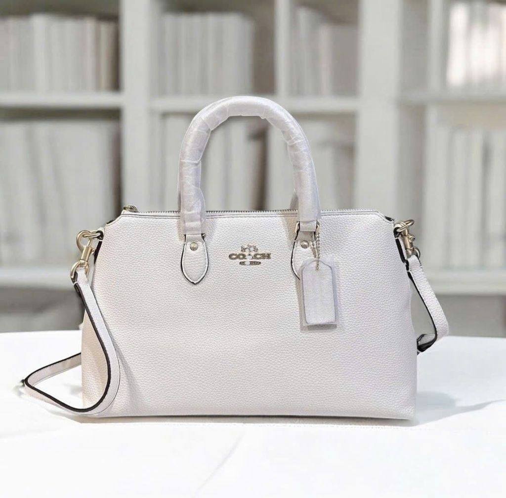 Coach Georgia Satchel Bag CR156  TRẮNG TRƠN