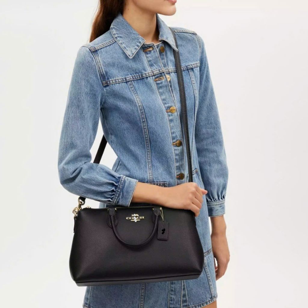 Coach Georgia Satchel Bag CR156  ĐEN TRƠN