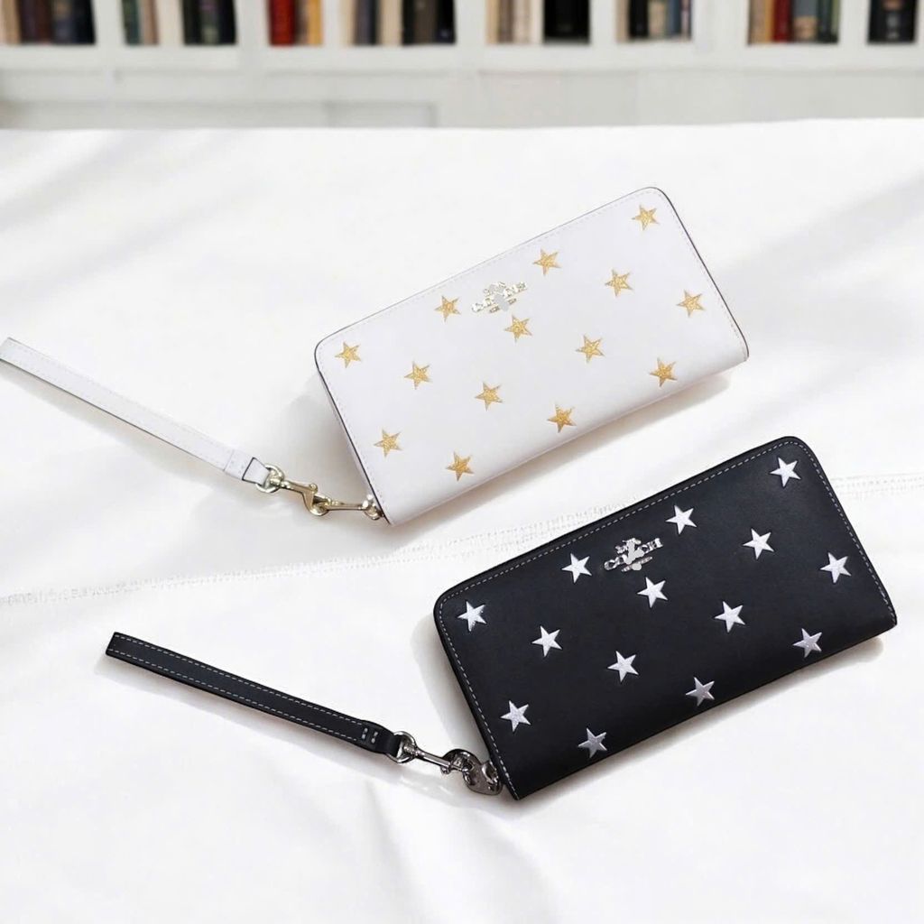 Coach Long Zip Around Wallet  ĐEN SAO