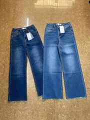 Quần Jean nữ  Suông Tua LAi ZR