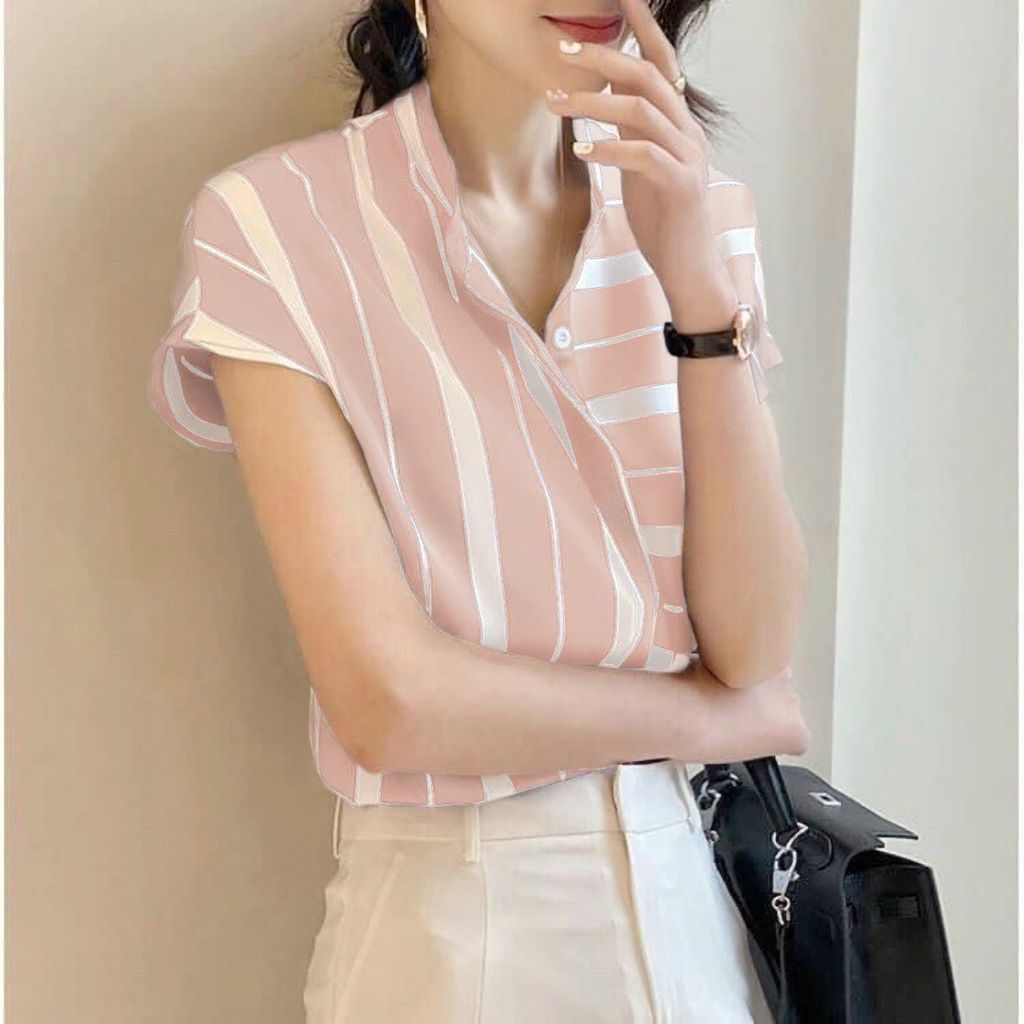 Áo sơ mi nữ zara Kiểu Sọc