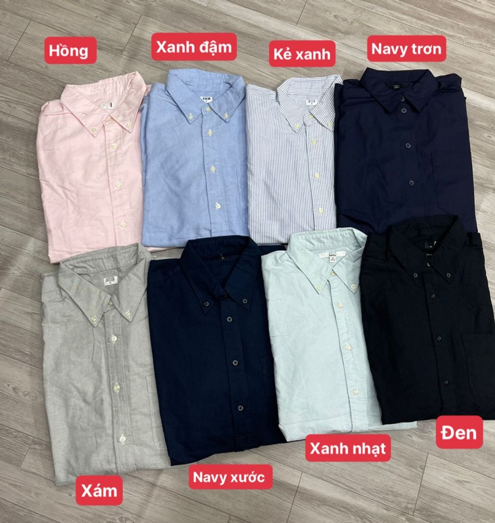 Áo Sơ Mi Nam UNIQLO Extra Fine Sọc Tay Dài Chính Hãng