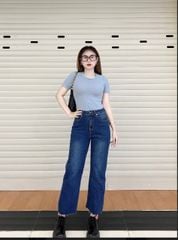 Quần jean nữ  M2012 suông Tua lai