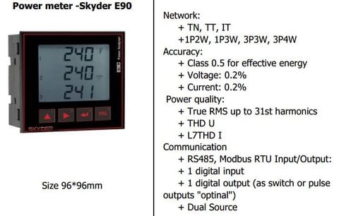  Đồng hồ đa năng Skyder E90 Multifunction Meter 