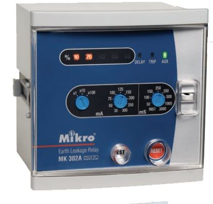  Rờ Le Bảo Vệ Dòng Rò Mikro Earth Leakage Relay Panel Mounting MK300A / MX300A 