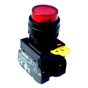  Nút nhấn có đèn YW1L-M2E01QM3R IDEC Izumi loại lồi nhấn nhả IP 65 