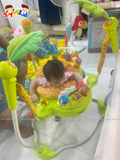  Ghế nhảy Jumperoo Jungle màu xanh chân cong 