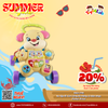 Xe tập đi cún cưng đa năng có bàn nhạc Fisher Price