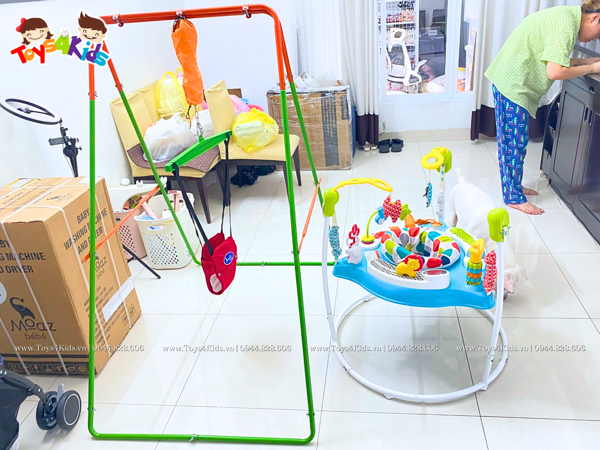  Ghế nhảy Fisher Price Animal Activity Jumperoo 