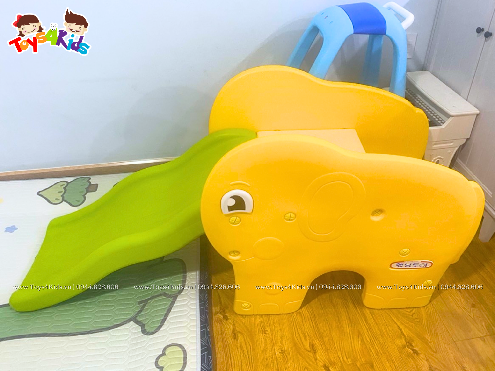  Cầu trượt mini chú voi Coco Hàn Quốc 