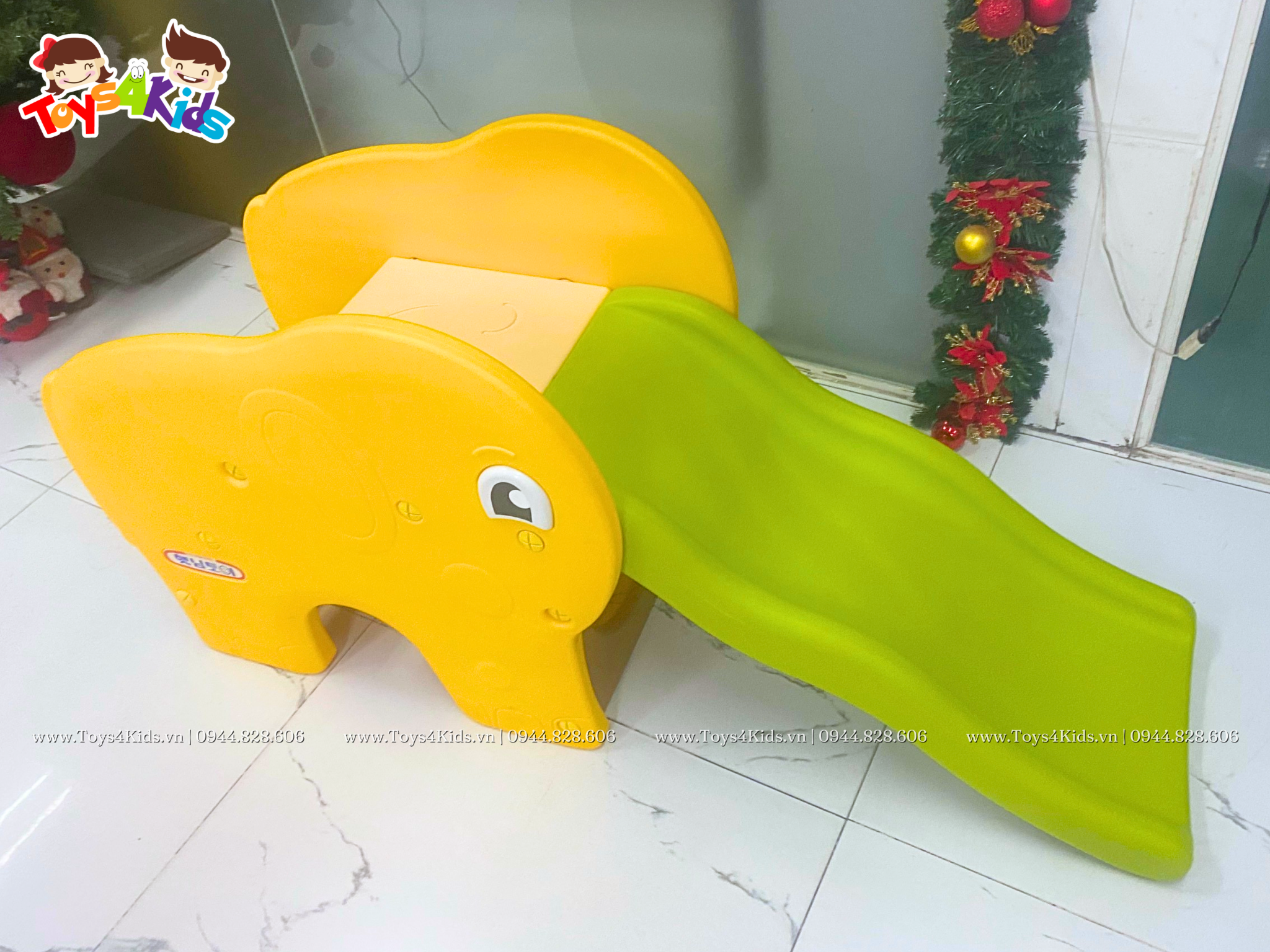  Cầu trượt mini chú voi Coco Hàn Quốc 