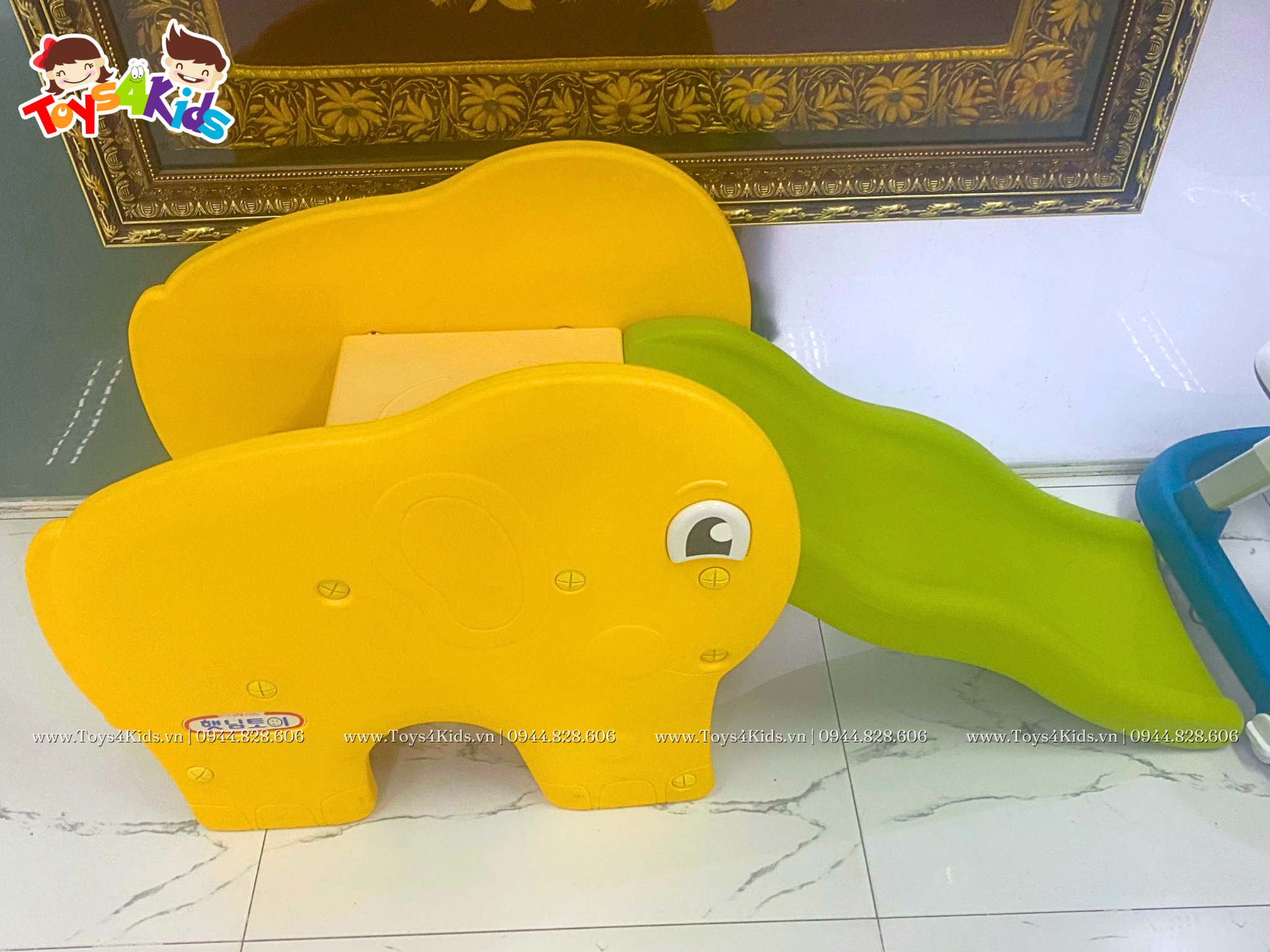  Cầu trượt mini chú voi Coco Hàn Quốc 