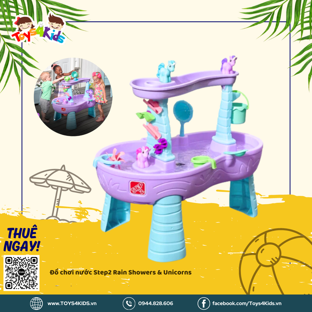  Đồ chơi nước Step2 Rain Showers & Unicorns 