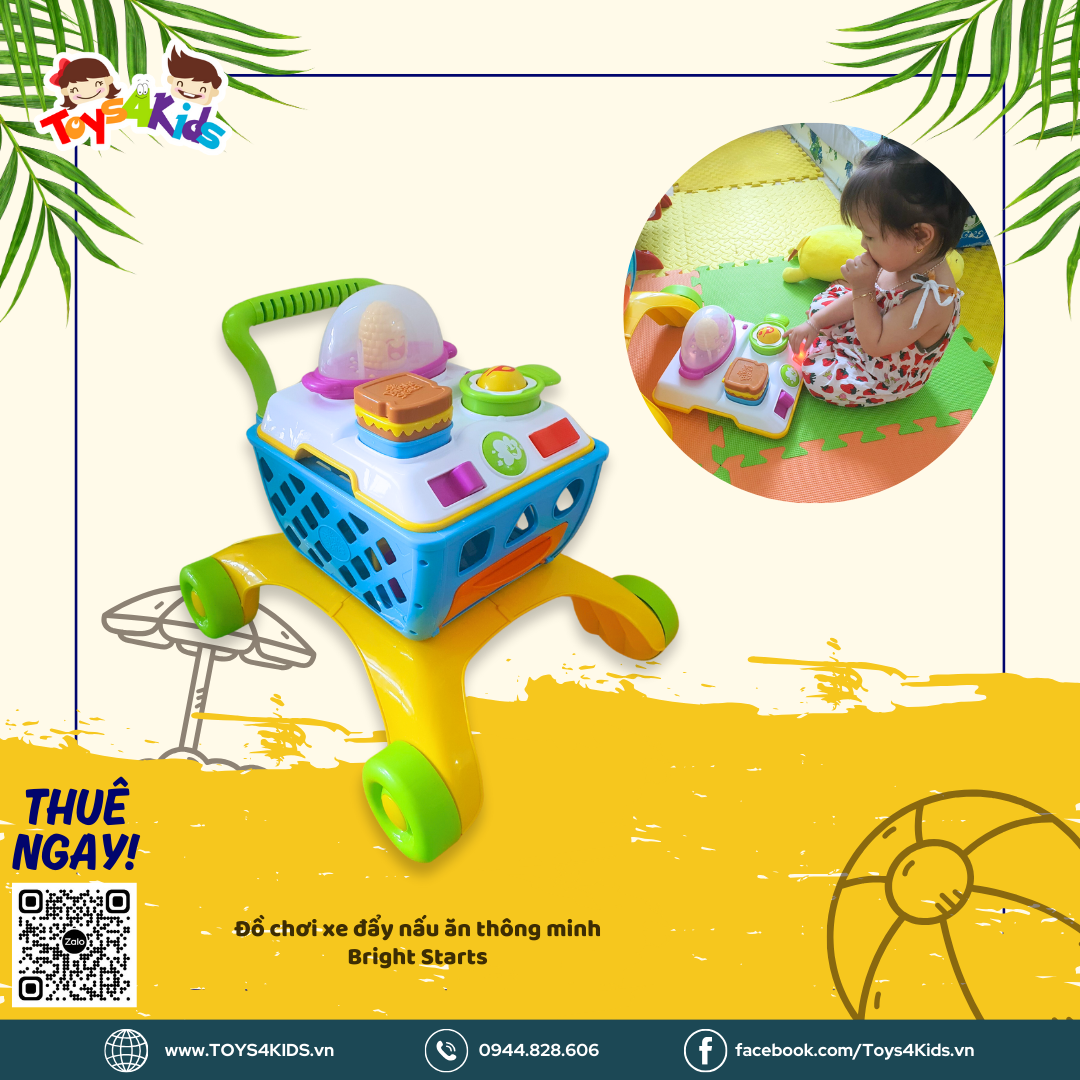  Đồ chơi xe tập đi xe đẩy nấu ăn thông minh Bright Starts 