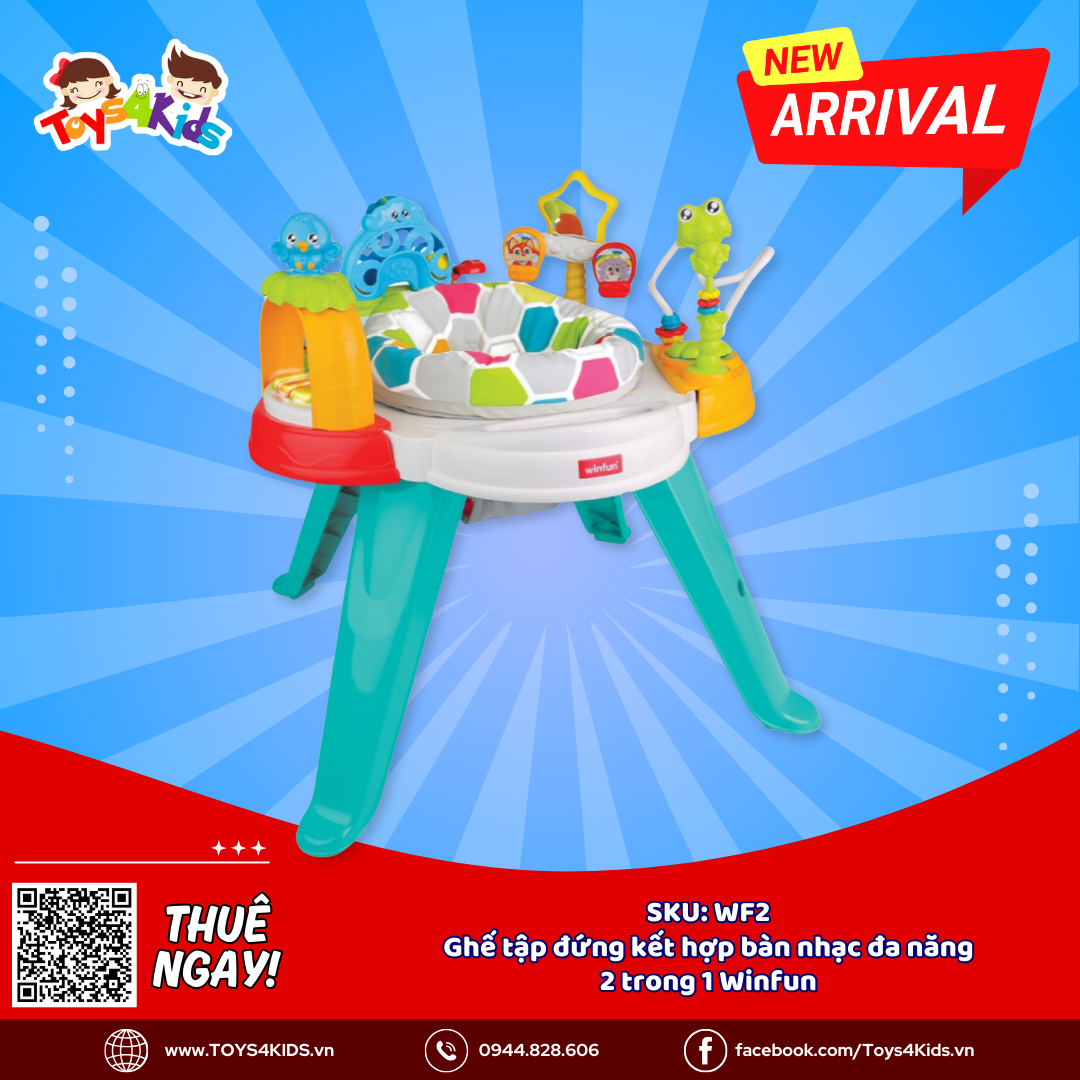  Ghế tập đứng kết hợp bàn nhạc đa năng 2 trong 1 Winfun 