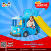 Nhà chơi cầu trượt xe Bus Tayo 3 trong 1