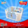 Quây 4 cạnh có cửa và đồ chơi màu xanh trắng
