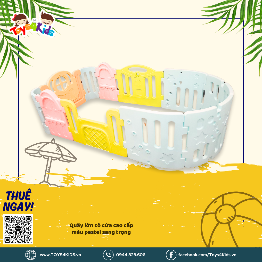  Quây lớn có cửa cao cấp màu pastel sang trọng 