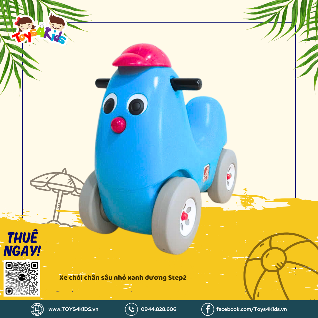  Xe chòi chân sâu nhỏ xanh dương Step2 