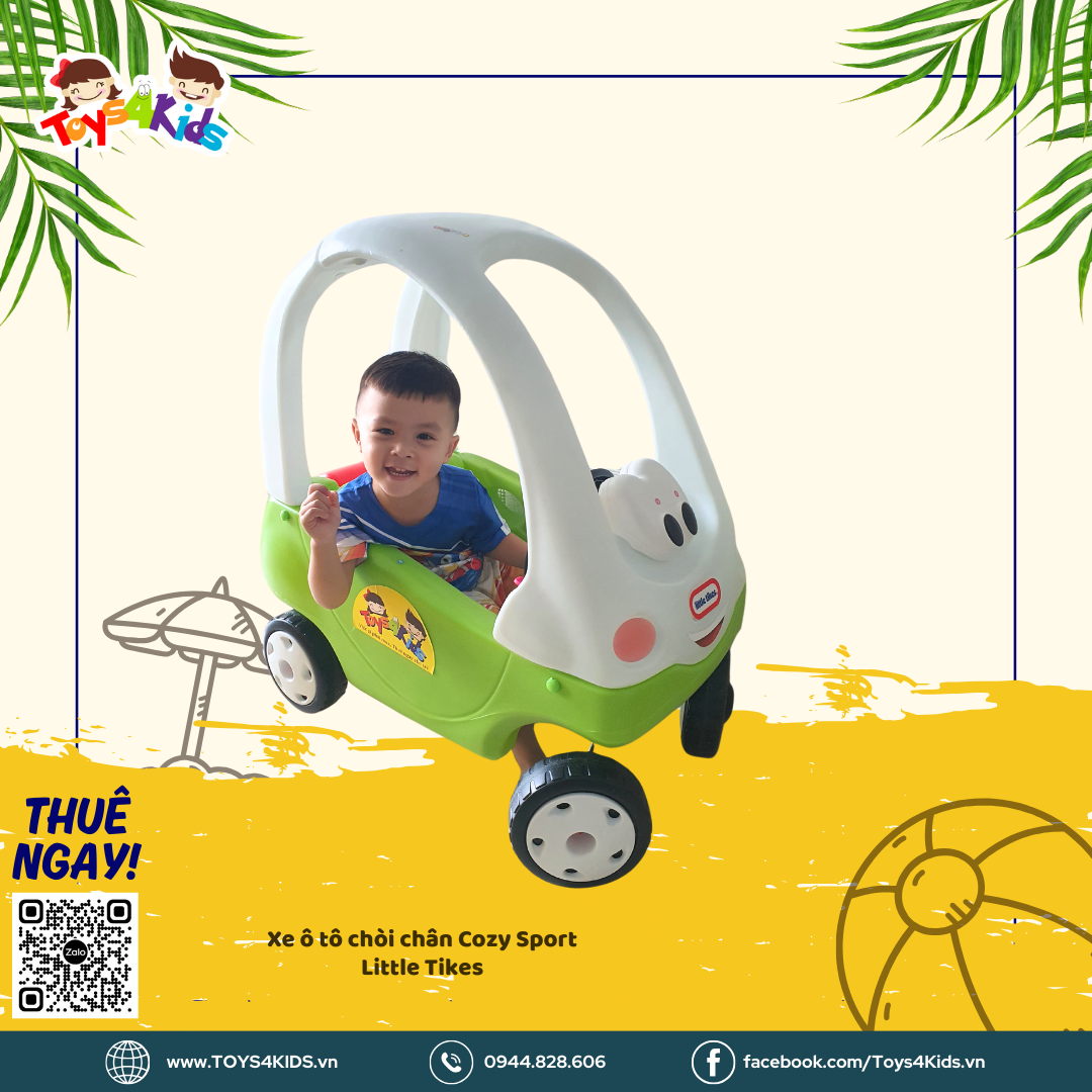  Xe ô tô chòi chân Cozy Sport Little Tikes 