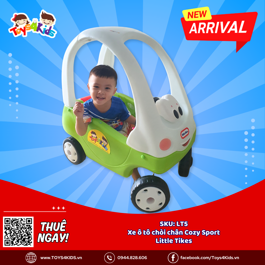  Xe ô tô chòi chân Cozy Sport Little Tikes 