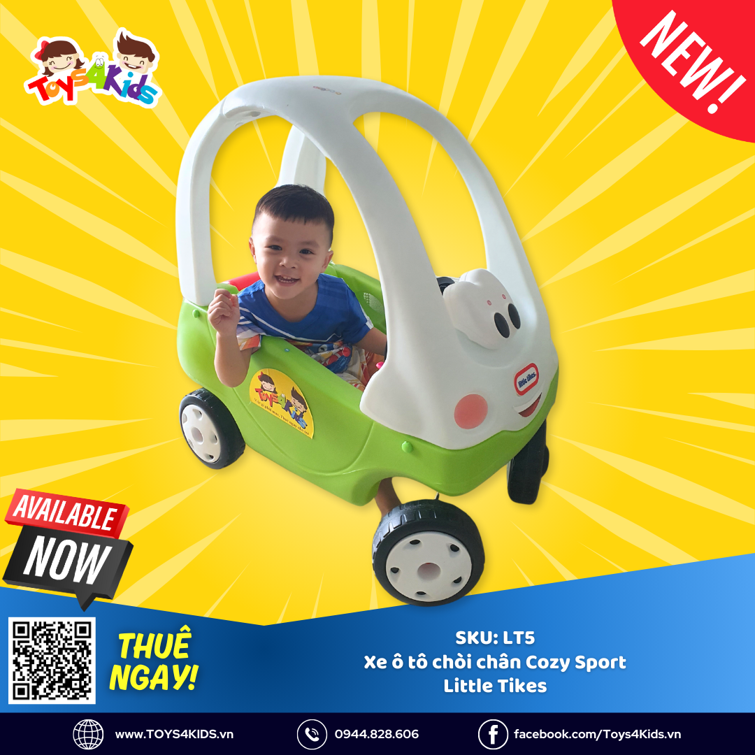  Xe ô tô chòi chân Cozy Sport Little Tikes 