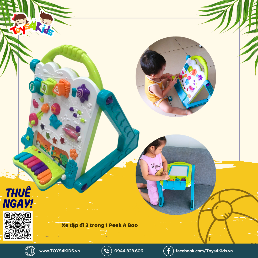  Xe tập đi 3 trong 1 Peek a Boo 