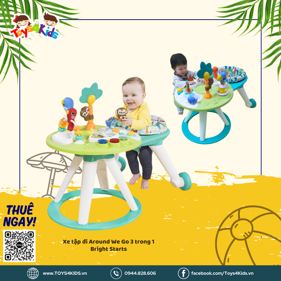  Xe Tập Đi 3 trong 1 Around We Go Activity Center 