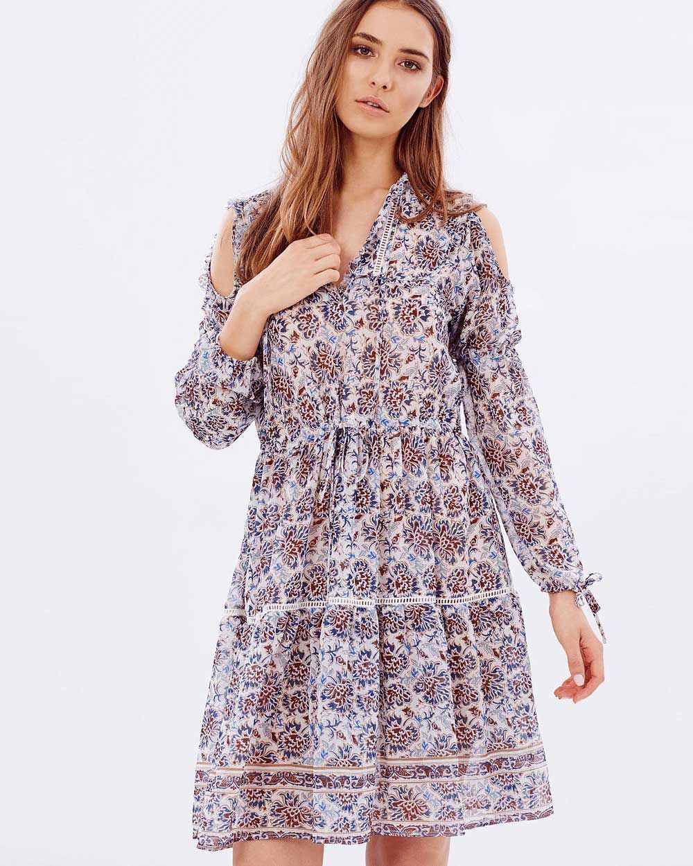 Chuyên Sỉ đầm Voan Trắng Xoè Khoét Tay Tiên  ANNSHOPVN