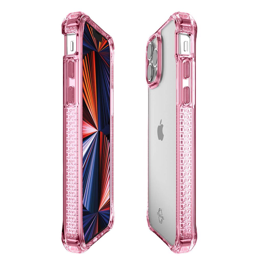 Ốp lưng kháng khuẩn và chống sốc quân sự ITSKINS (Pháp) HYBRID CLEAR DROP SAFE 3M/10FT IPHONE 13 PROMAX  (BH ĐỔI MỚI Ố VÀNG)